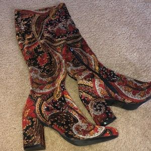 Diba knee high heel boots